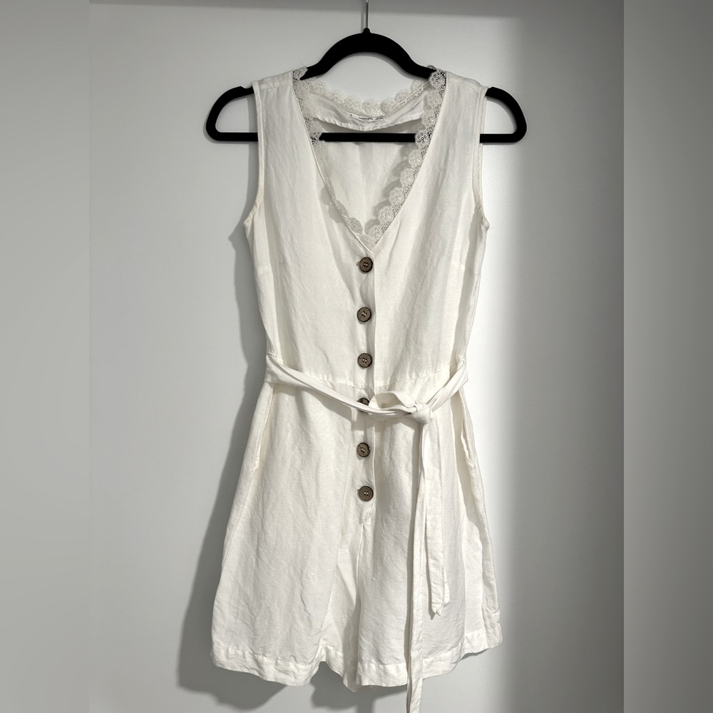 Mango Linen Romper size XS